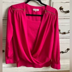 Pink Calvin Klein blouse